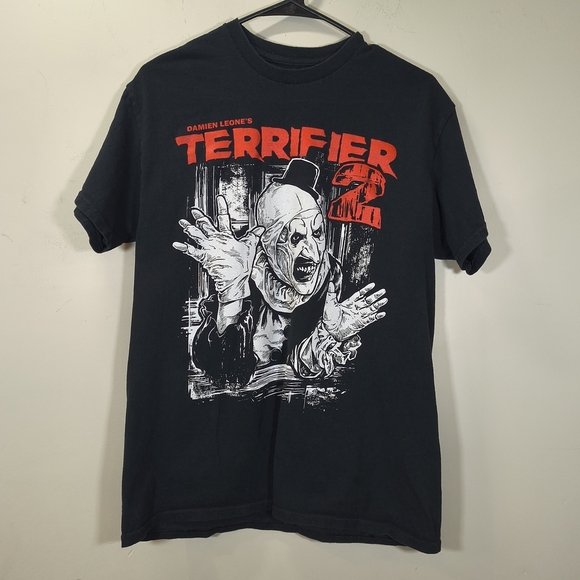 Terrifier 2 Horror Graphic Black T-Shirt , Size M - Picture 1 of 7